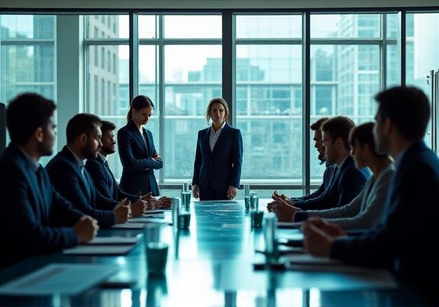 Strategic planning session with corporate executives in Delhi